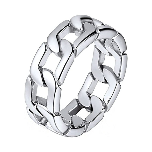 V.ya 100% 925 Sterling Silver Ring Punk Ring Cycle Chain Finger Rings For  Men Fine Jewelry Big Size Couple Ring Men Jewelry - Rings - AliExpress